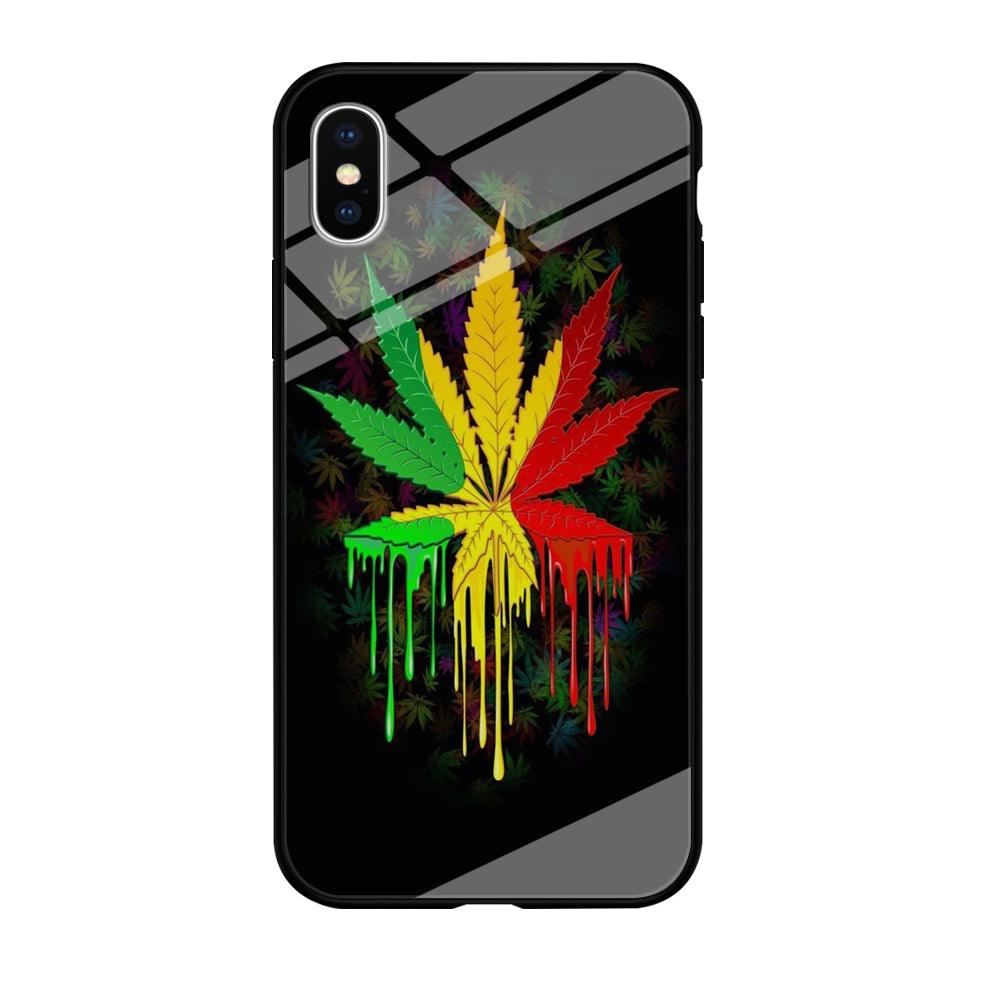 Marijuana Art iPhone Xs Max Case-Tempered Glass Case-Xtracase
