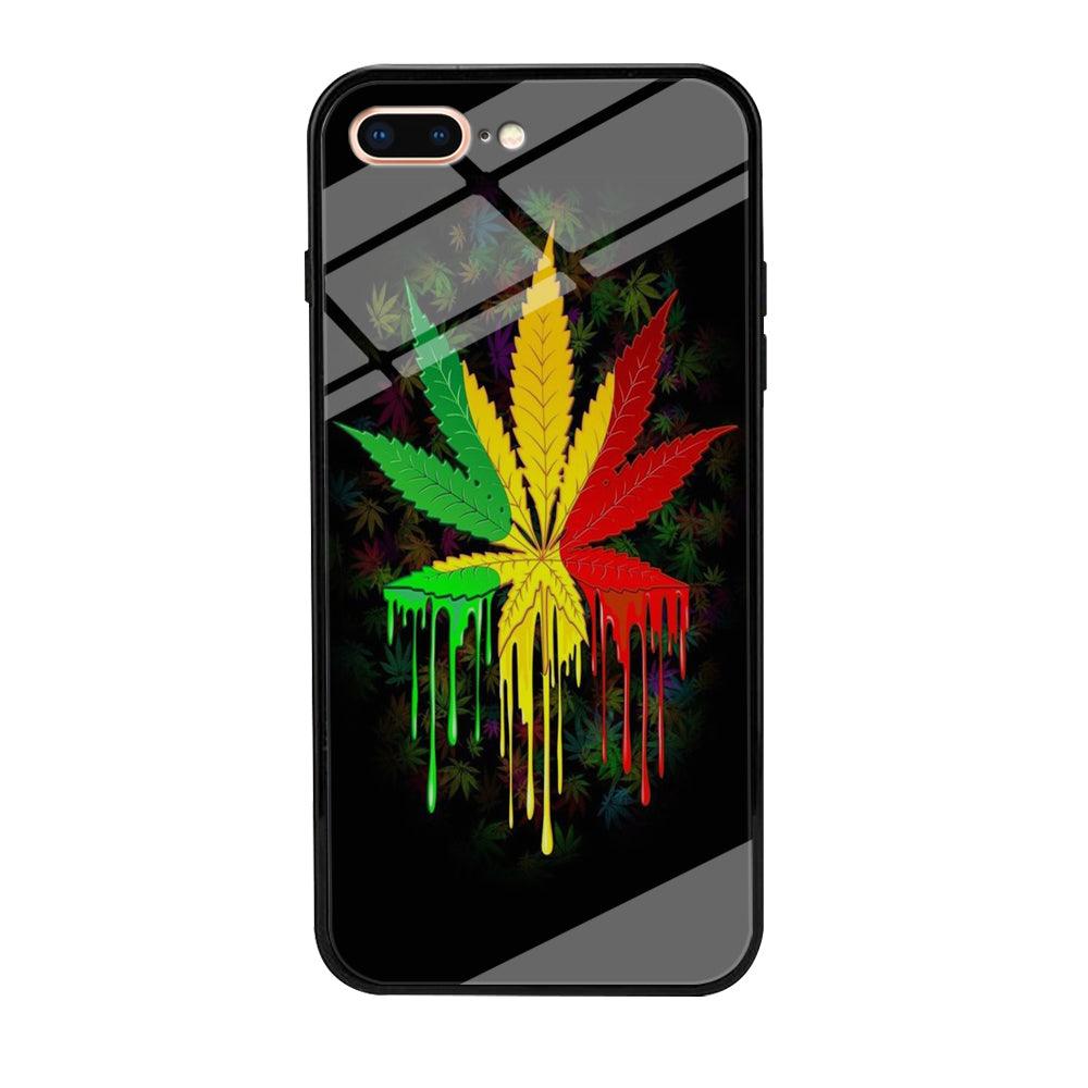 Marijuana Art iPhone 8 Plus Case-Tempered Glass Case-Xtracase