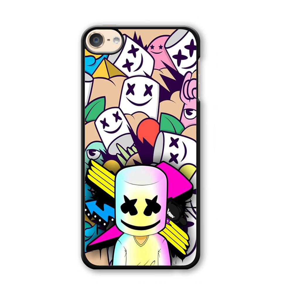 Marshmello Art iPod Touch 6 Case-Plastic / Full Wrap (3D Case)-Xtracase