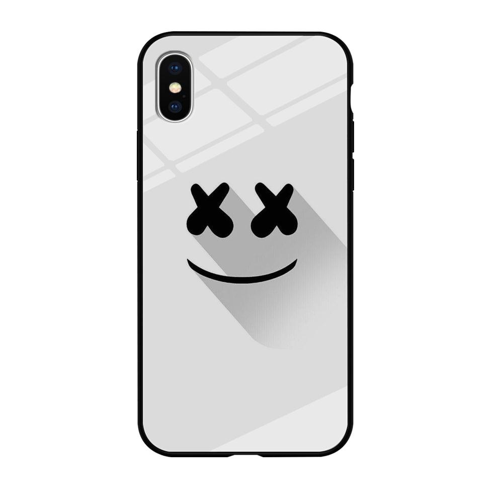 Marshmello iPhone Xs Case-Tempered Glass Case-Xtracase