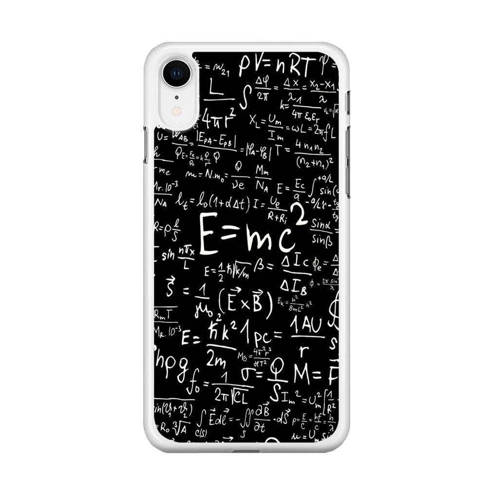 Matematic Pattern 001 iPhone XR Case-Rubber / White (2D Case)-Xtracase