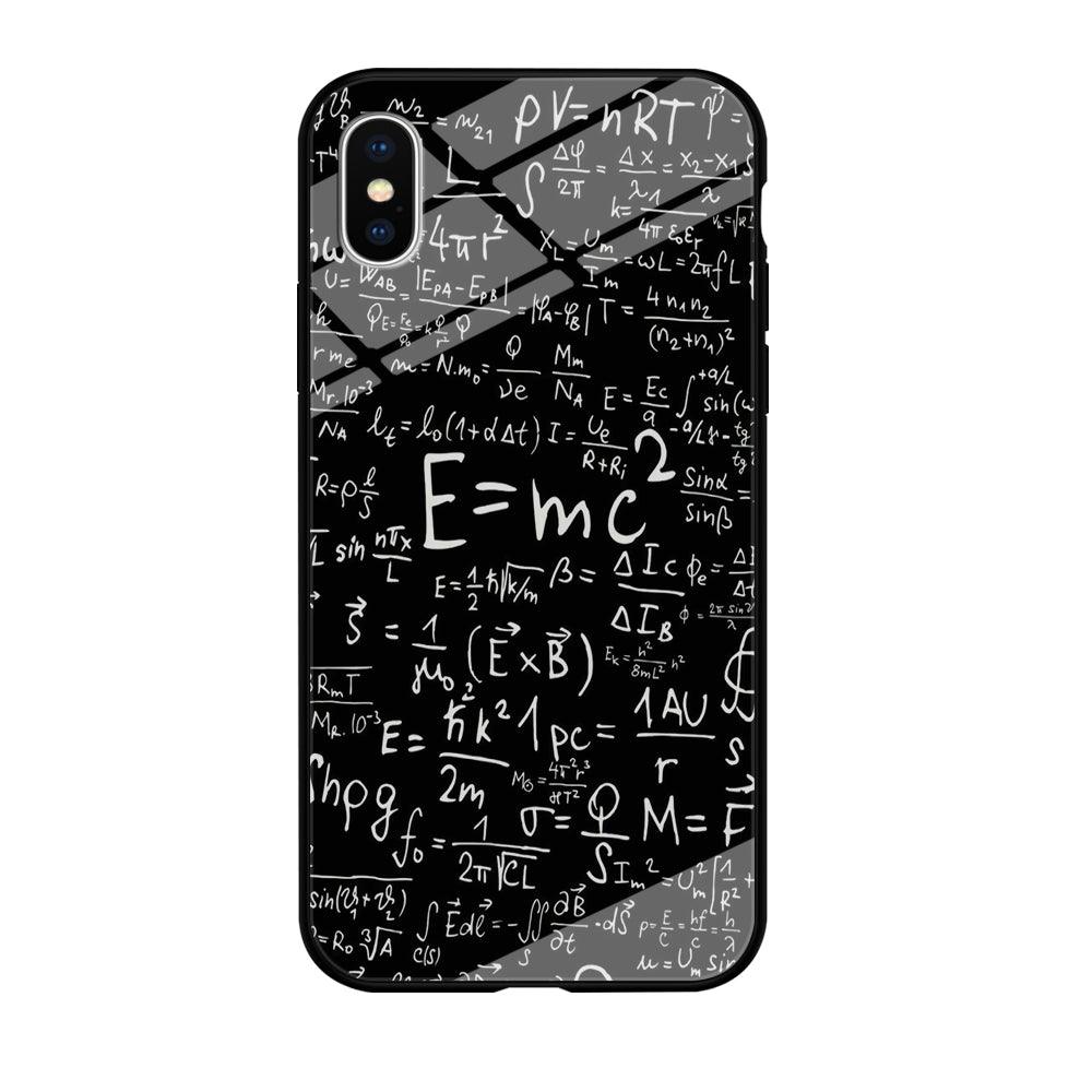 Matematic Pattern 001 iPhone Xs Case-Tempered Glass Case-Xtracase