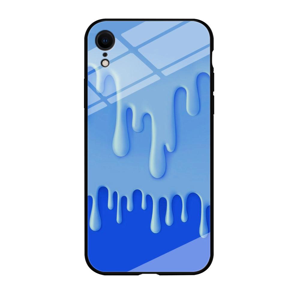 Melted Blue Cream iPhone XR Case-Tempered Glass Case-Xtracase