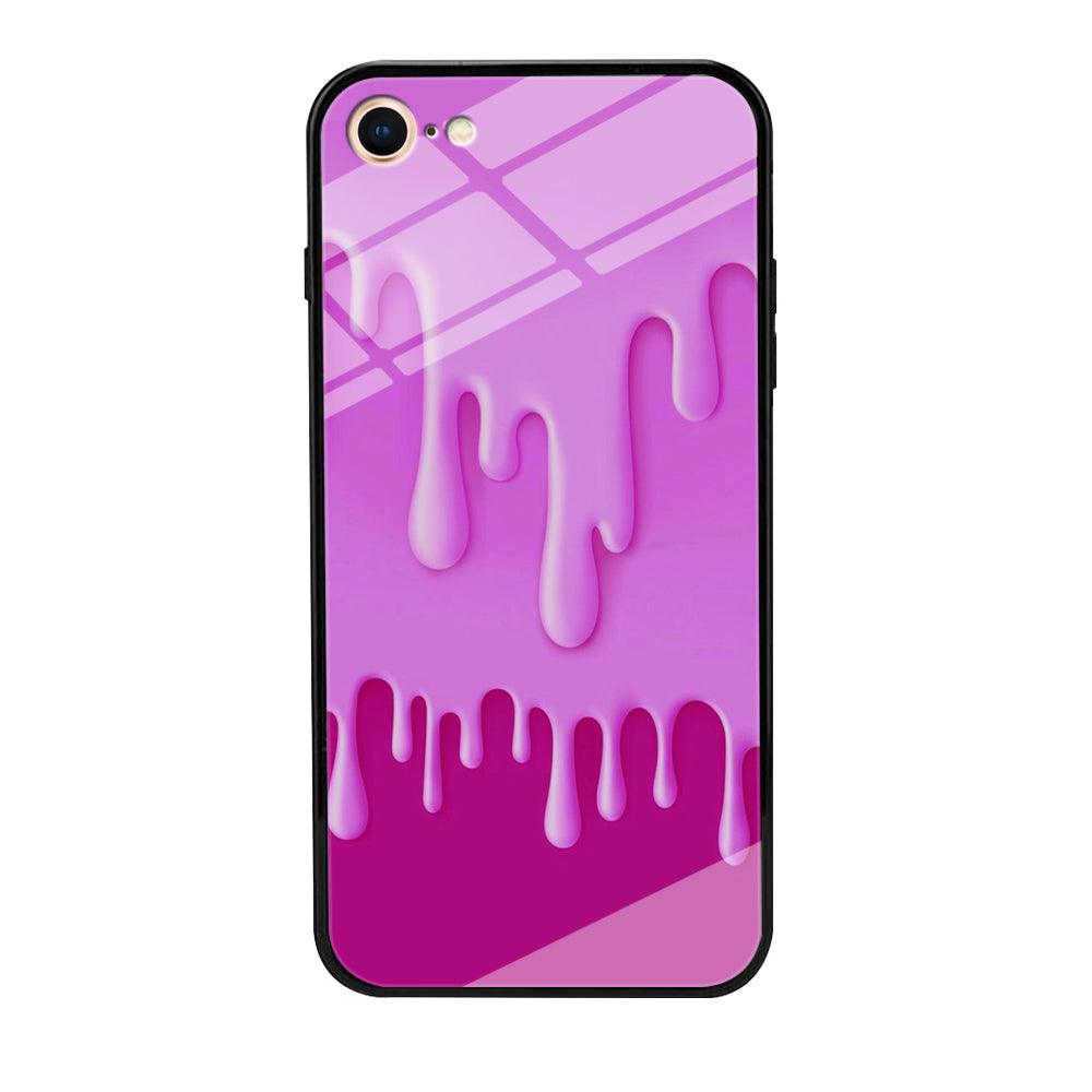 Melted Pink Cream iPhone 7 Case-Tempered Glass Case-Xtracase