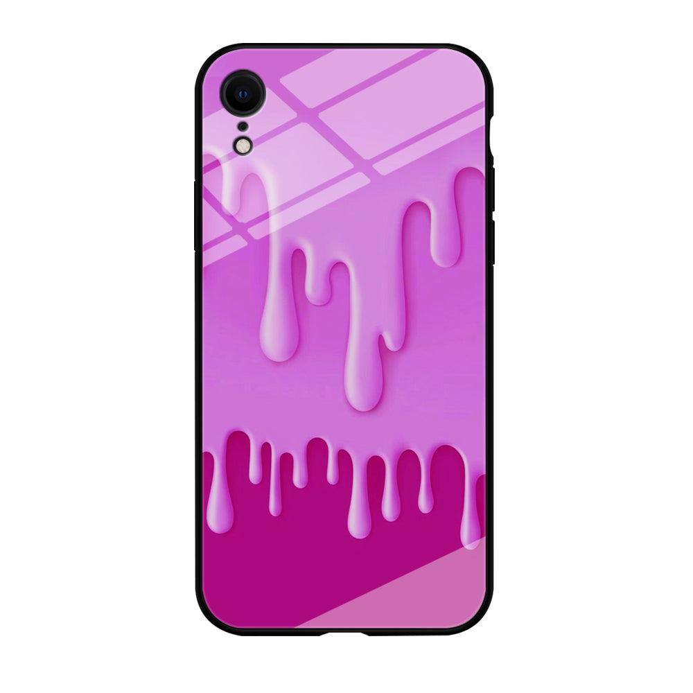 Melted Pink Cream iPhone XR Case-Tempered Glass Case-Xtracase