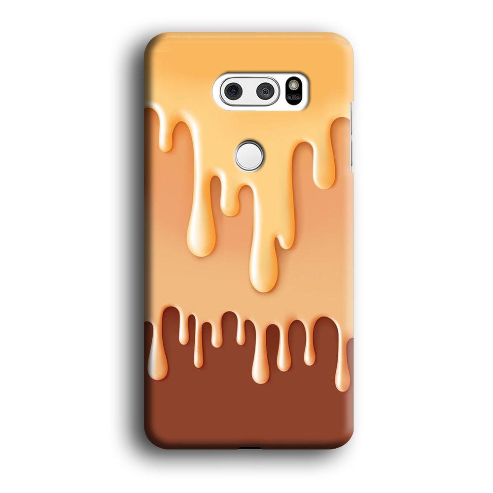 Melted Brown Cream LG V30 3D Case-Xtracase