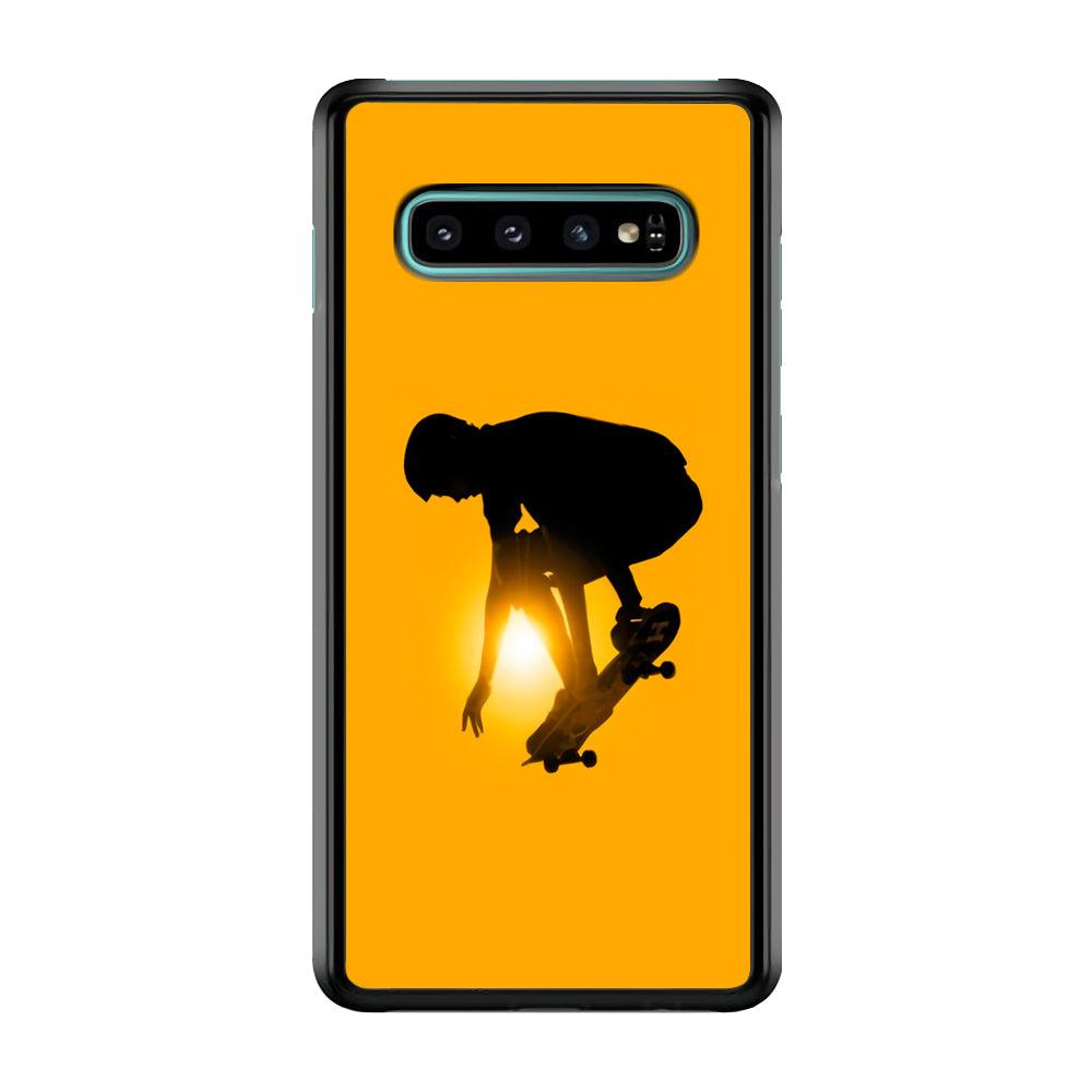 Men Play Skateboard Samsung Galaxy S10 Case-Plastic / Full Wrap (3D Case)-Xtracase