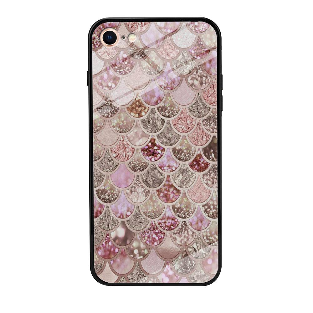 Mermaid Scale Glamor Shining iPhone 8 Case-Tempered Glass Case-Xtracase
