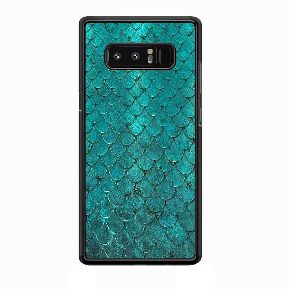 Mermaid Scale Green Luxury Samsung Galaxy Note 8 Case-Plastic / Full Wrap (3D Case)-Xtracase
