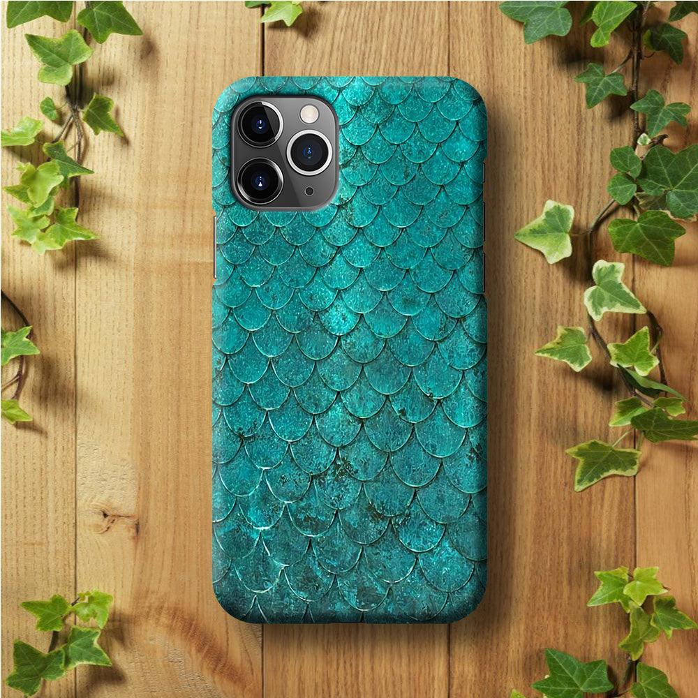 Mermaid Scale Green Luxury iPhone 11 Pro Case-Plastic / Full Wrap (3D Case)-Xtracase