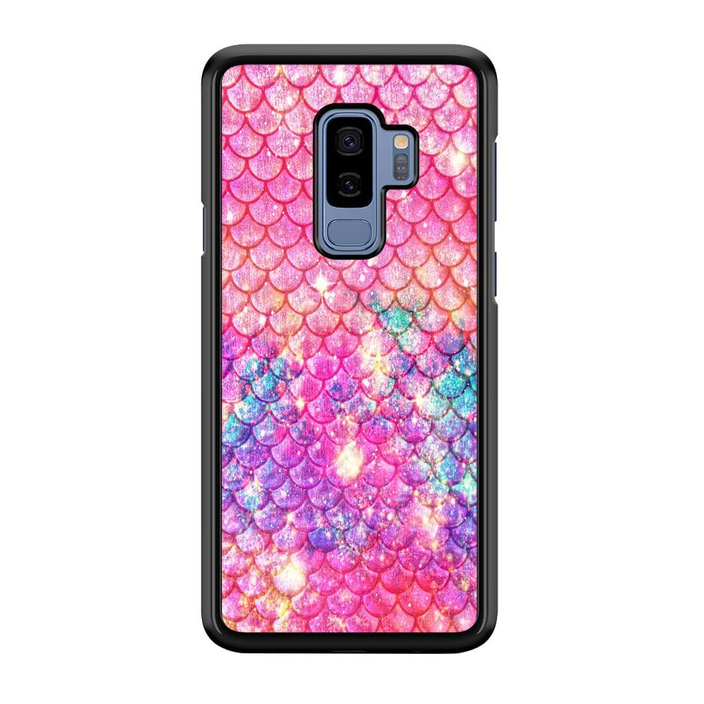 Mermaid Scale Pink Luxury Samsung Galaxy S9 Plus Case-Plastic / Full Wrap (3D Case)-Xtracase