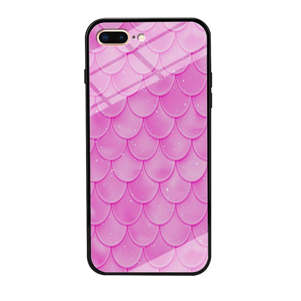 Mermaid Scale Pink Shining iPhone 7 Plus Case-Tempered Glass Case-Xtracase