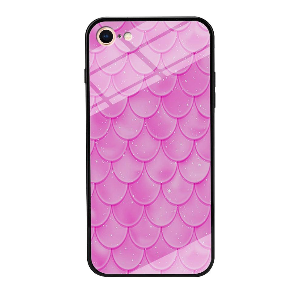 Mermaid Scale Pink Shining iPhone 7 Case-Tempered Glass Case-Xtracase