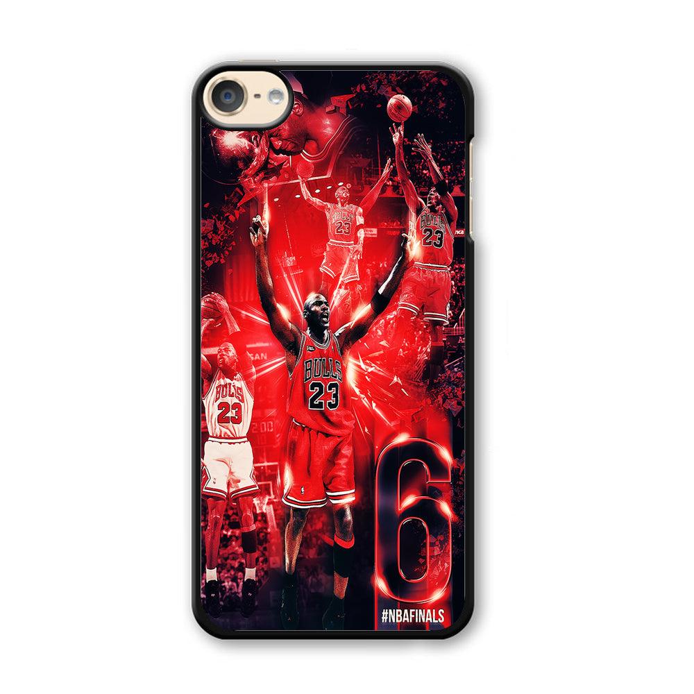Michael Jordan 6th Championship iPod Touch 6 Case-Plastic / Full Wrap (3D Case)-Xtracase
