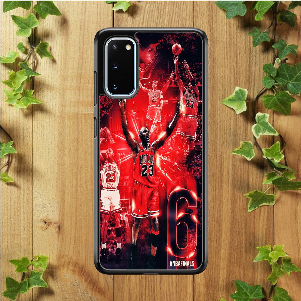 Michael Jordan 6th Championship Samsung Galaxy S20 Case-Plastic / Full Wrap (3D Case)-Xtracase