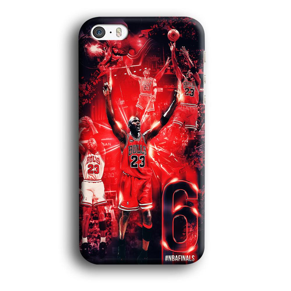 Michael Jordan 6th Championship iPhone 5 | 5s Case-Plastic / Full Wrap (3D Case)-Xtracase