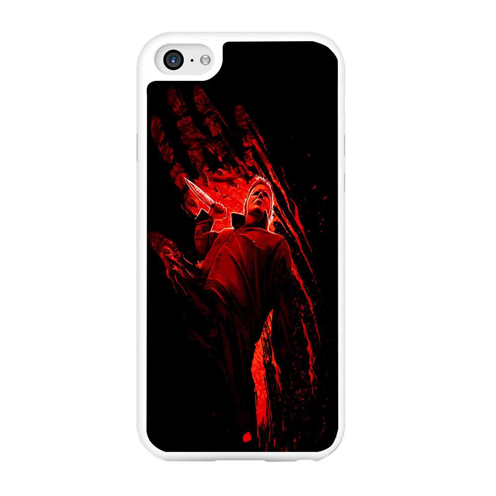 Michael Myers Blood Palm iPhone 6 | 6s Case-Rubber / White (2D Case)-Xtracase