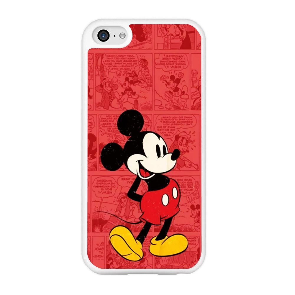 Mickey Mouse Comic iPhone 5 | 5s Case-Rubber / White (2D Case)-Xtracase