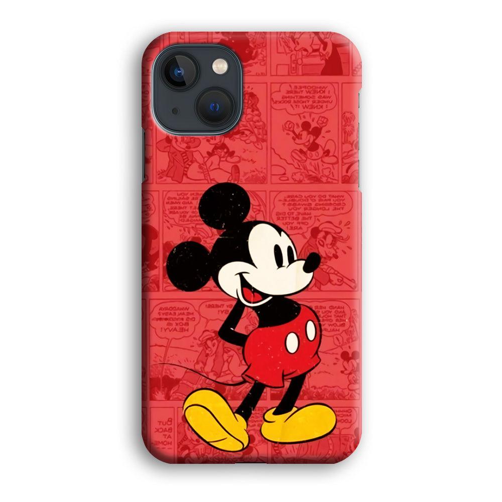 Mickey Mouse Comic iPhone 13 Mini Case-Plastic / Full Wrap (3D Case)-Xtracase