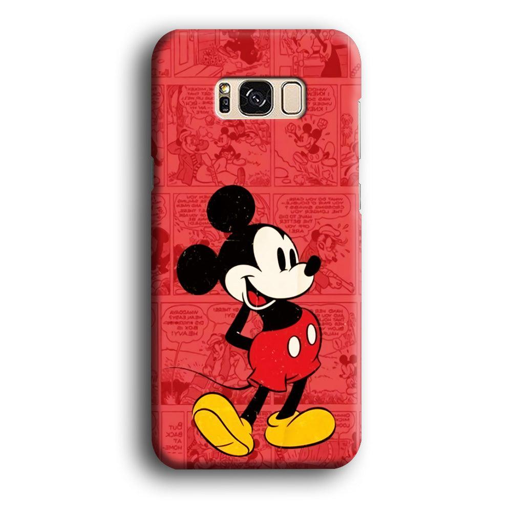 Mickey Mouse Comic Samsung Galaxy S8 Case-Plastic / Full Wrap (3D Case)-Xtracase