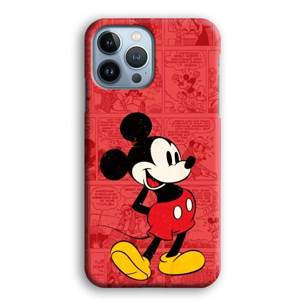 Mickey Mouse Comic iPhone 13 Pro Max Case-Plastic / Full Wrap (3D Case)-Xtracase