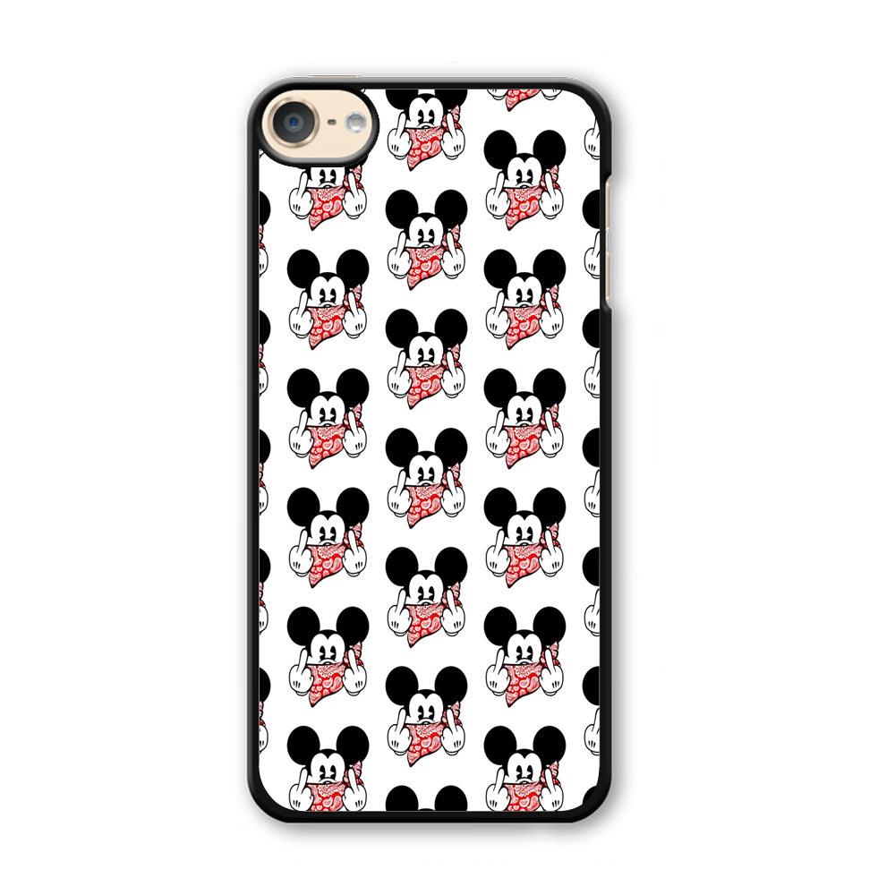 Mickey Mouse Face Doodle iPod Touch 6 Case-Plastic / Full Wrap (3D Case)-Xtracase
