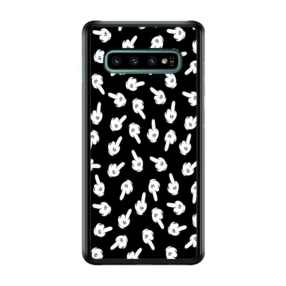 Mickey Mouse Hands Samsung Galaxy S10 Plus Case-Plastic / Full Wrap (3D Case)-Xtracase