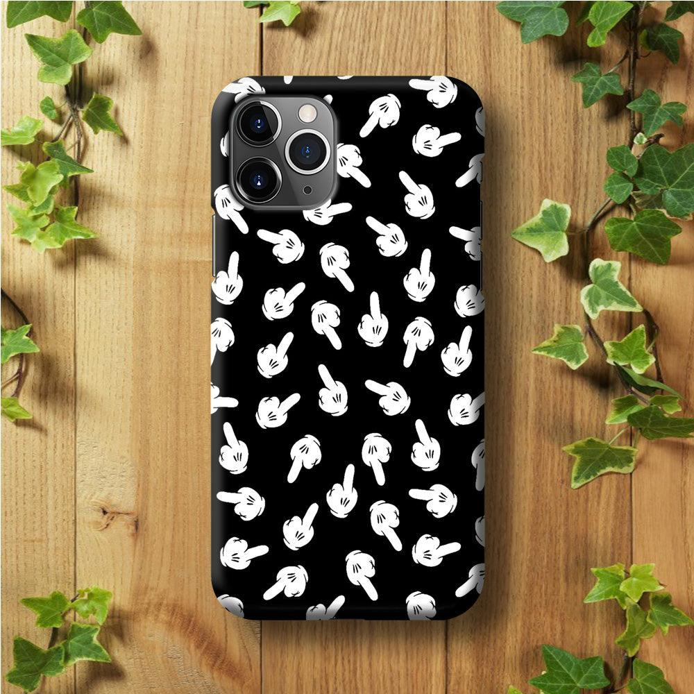 Mickey Mouse Hands iPhone 11 Pro Max Case-Plastic / Full Wrap (3D Case)-Xtracase