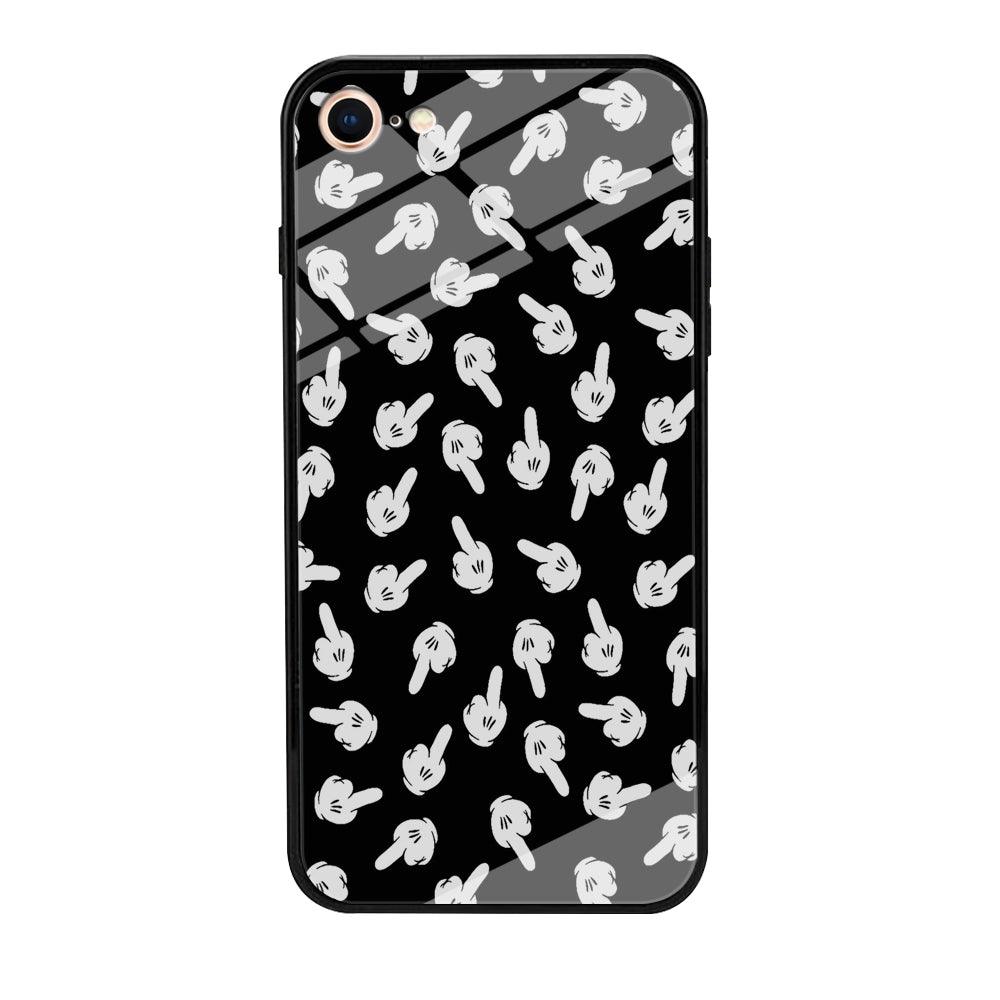 Mickey Mouse Hands iPhone 8 Case-Tempered Glass Case-Xtracase