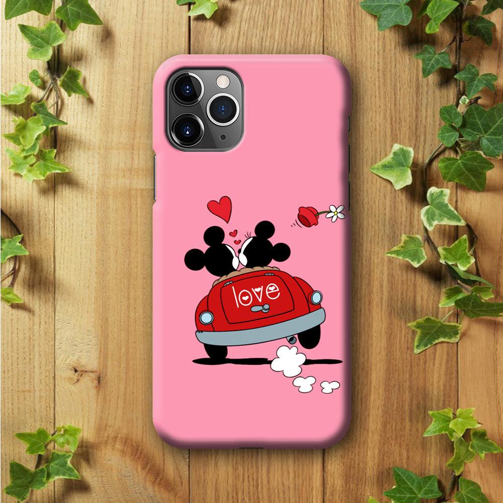 Mickey and Minnie Ride in The Car iPhone 11 Pro Case-Plastic / Full Wrap (3D Case)-Xtracase