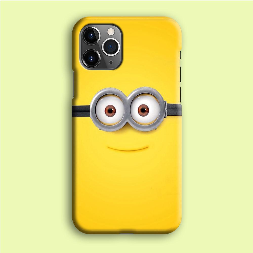 Minion Smiley Face iPhone 12 Pro Case-Plastic / Full Wrap (3D Case)-Xtracase