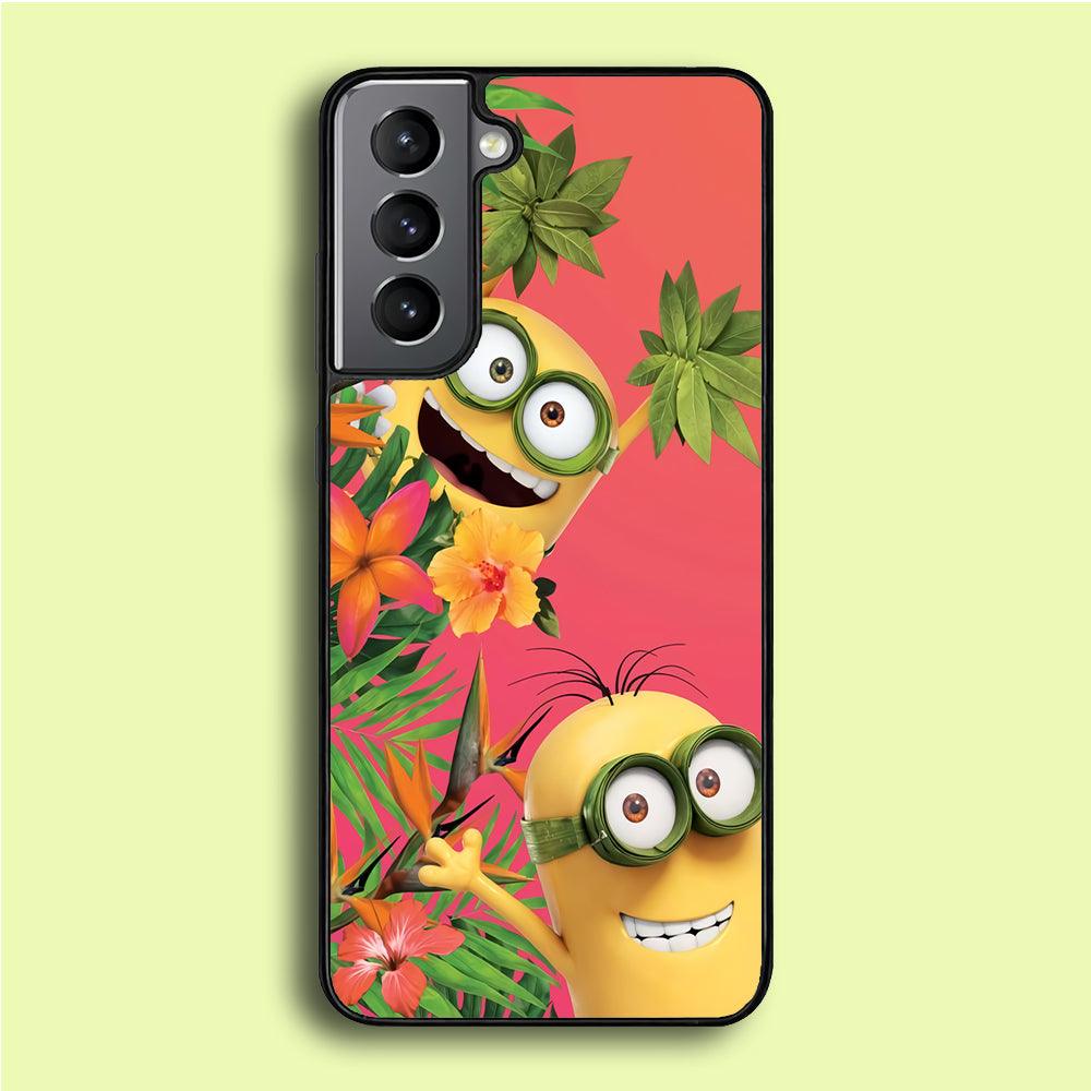 Minions Hide in The Bush Samsung Galaxy A16 Case-Plastic / Full Wrap (3D Case)-Xtracase