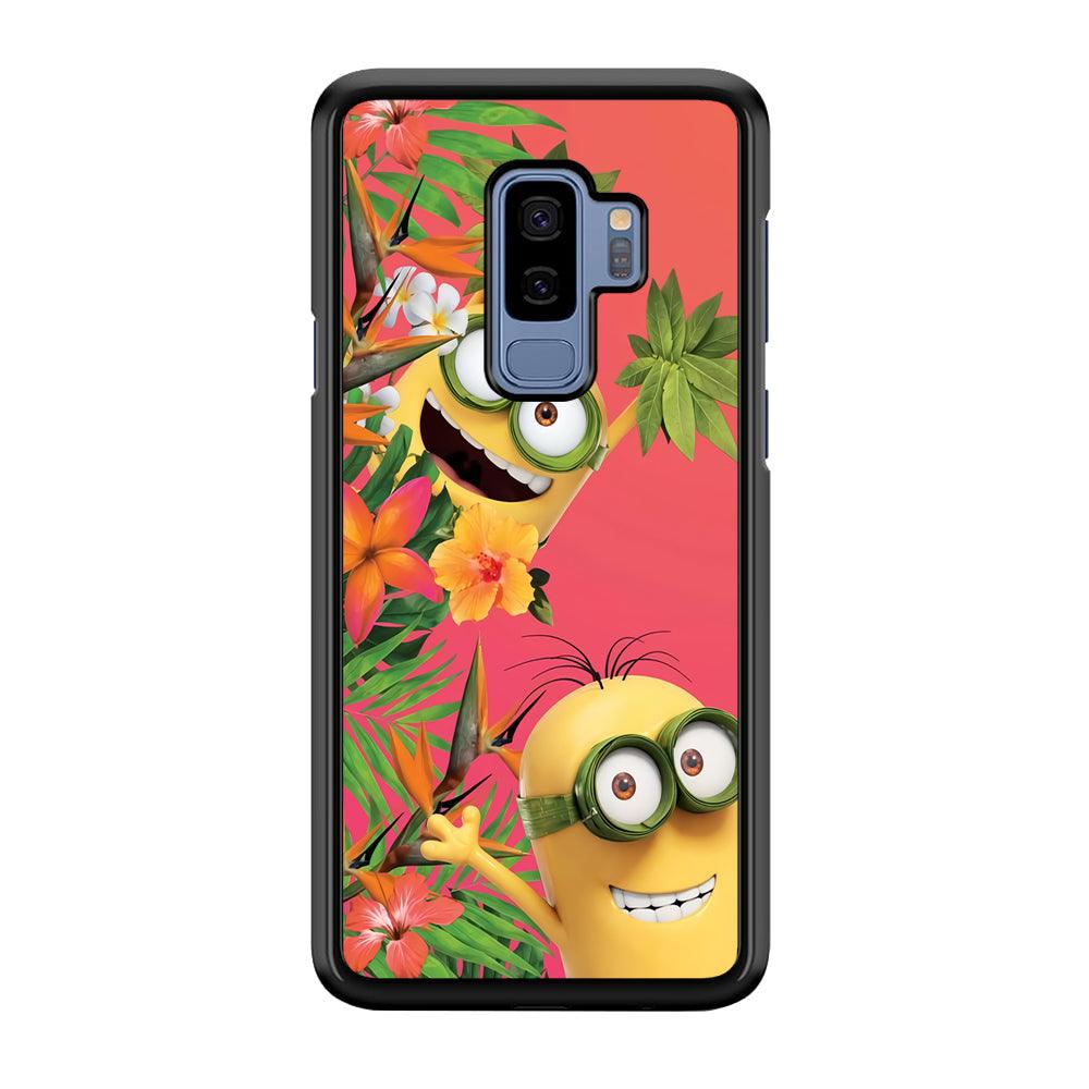 Minions Hide in The Bush Samsung Galaxy S9 Plus Case-Plastic / Full Wrap (3D Case)-Xtracase