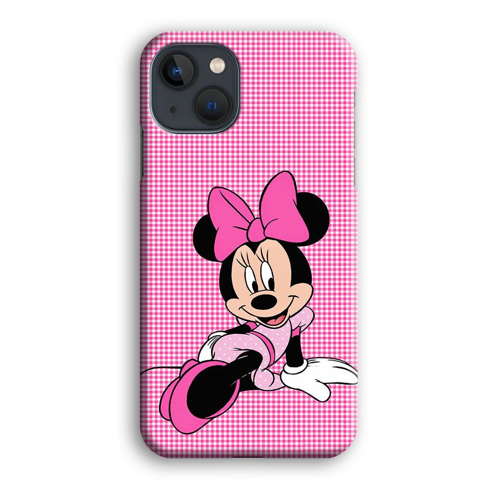 Minnie Mouse Pink Motive iPhone 13 Mini Case-Plastic / Full Wrap (3D Case)-Xtracase