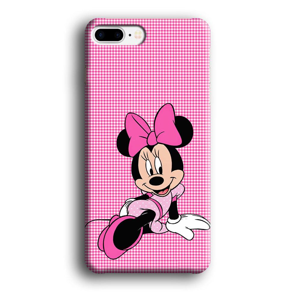 Minnie Mouse Pink Motive iPhone 7 Plus Case-Plastic / Full Wrap (3D Case)-Xtracase