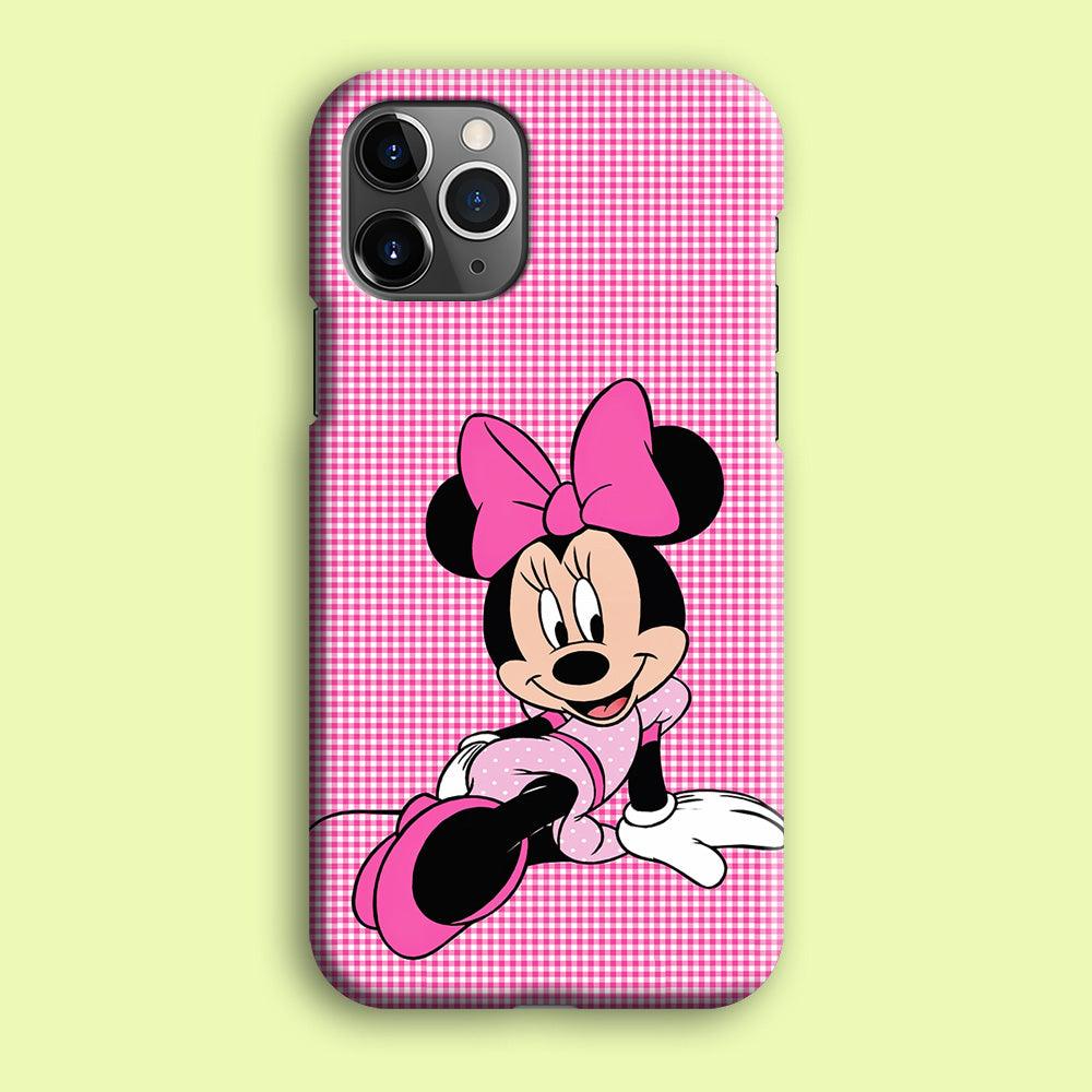 Minnie Mouse Pink Motive iPhone 12 Pro Max Case-Plastic / Full Wrap (3D Case)-Xtracase
