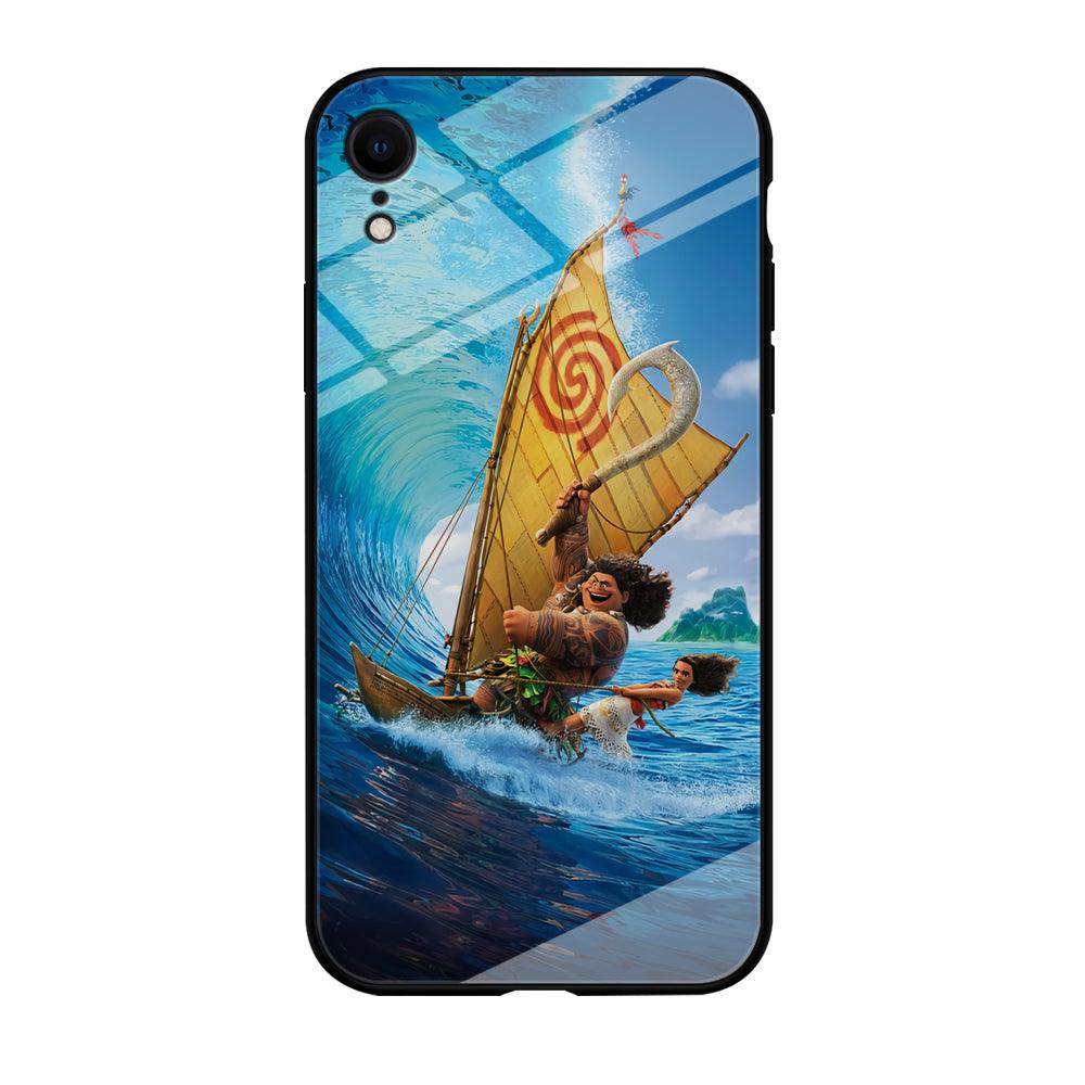Moana Sailing on The Sea iPhone XR Case-Tempered Glass Case-Xtracase