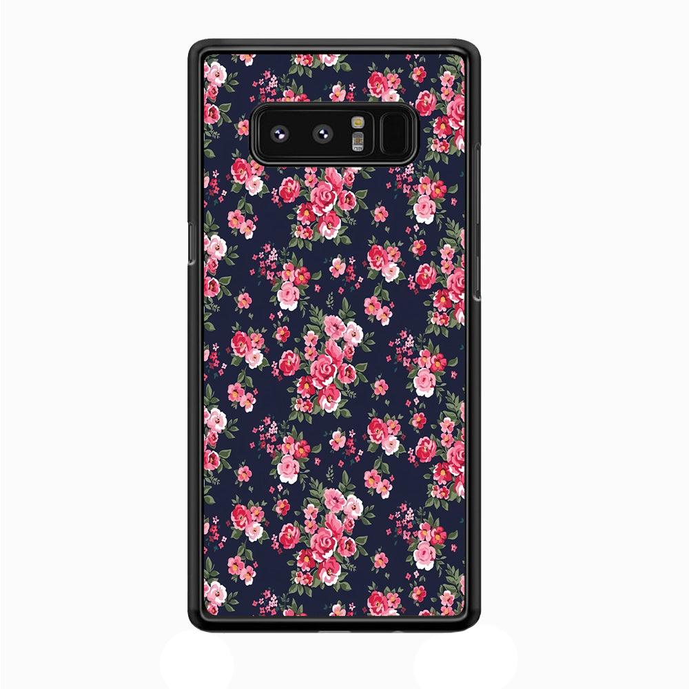 Motif Beautiful Flower 002 Samsung Galaxy Note 8 Case-Plastic / Full Wrap (3D Case)-Xtracase