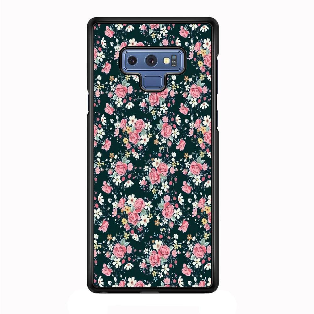Motif Beautiful Flower 003 Samsung Galaxy Note 9 Case-Plastic / Full Wrap (3D Case)-Xtracase
