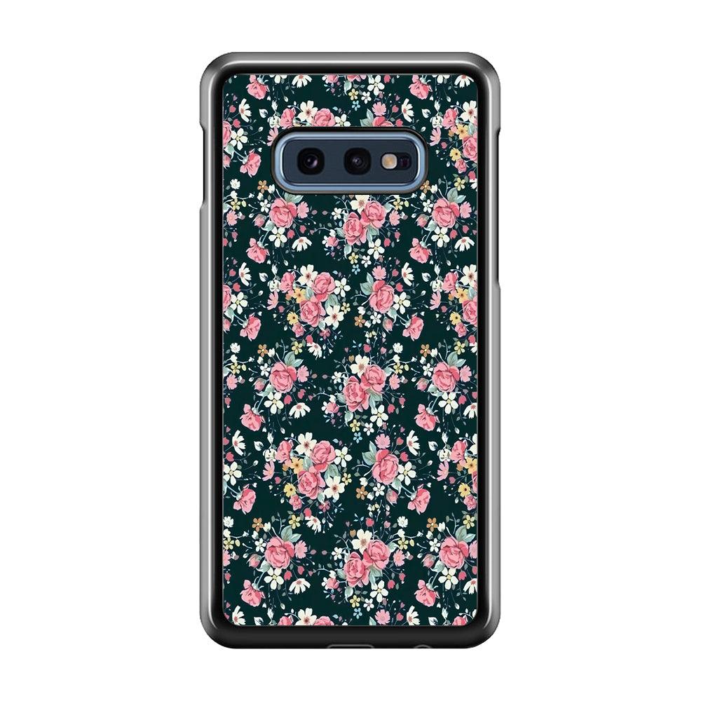 Motif Beautiful Flower 003 Samsung Galaxy S10E Case-Plastic / Full Wrap (3D Case)-Xtracase