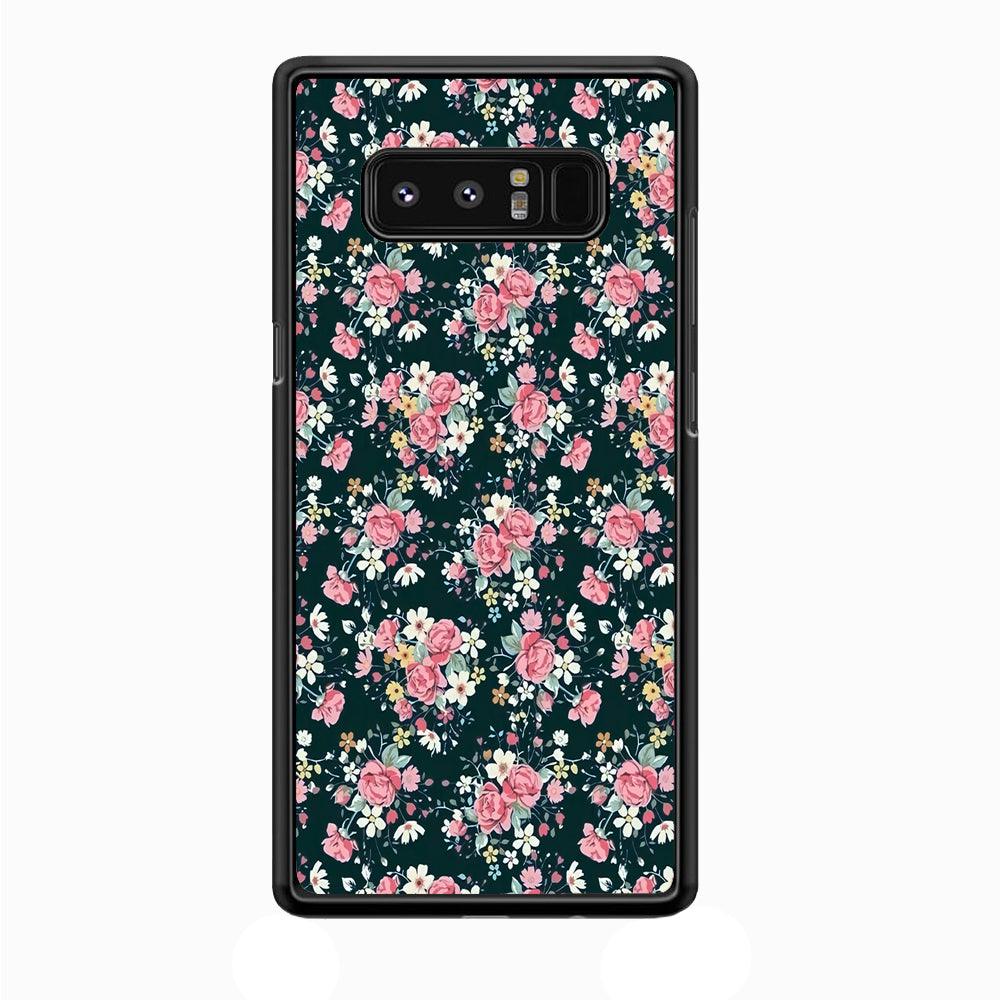 Motif Beautiful Flower 003 Samsung Galaxy Note 8 Case-Plastic / Full Wrap (3D Case)-Xtracase