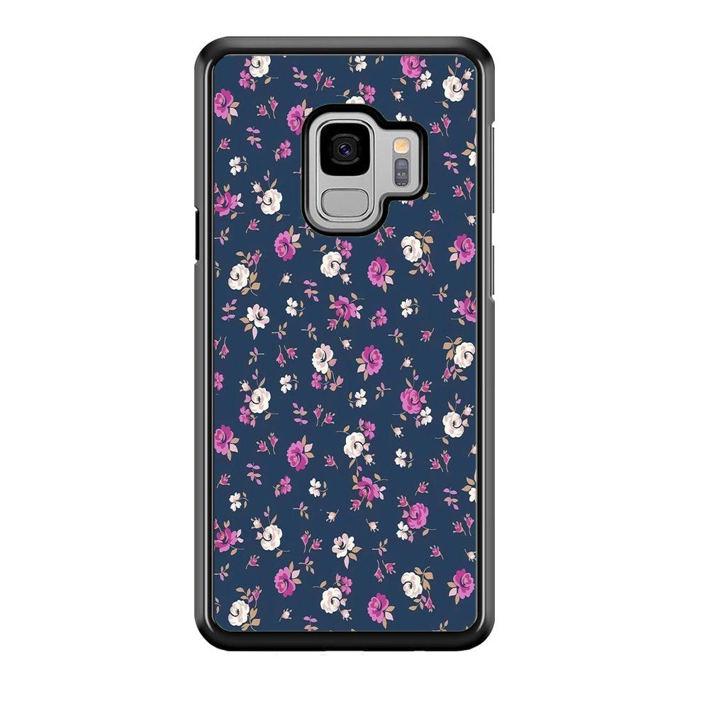 Motif Beautiful Flower 004 Samsung Galaxy S9 Case-Plastic / Full Wrap (3D Case)-Xtracase