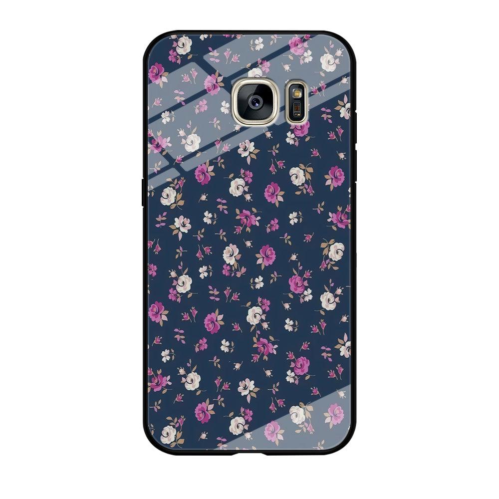 Motif Beautiful Flower 004 Samsung Galaxy S7 Edge Case-Tempered Glass Case-Xtracase