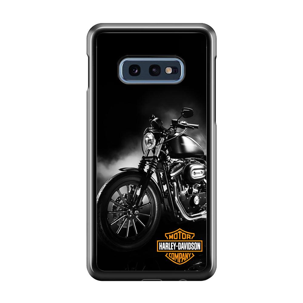 Motor Harley Davidson Samsung Galaxy S10E Case-Rubber / Black (2D Case)-Xtracase