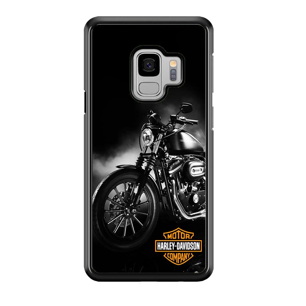 Motor Harley Davidson Samsung Galaxy S9 Case-Rubber / White (2D Case)-Xtracase