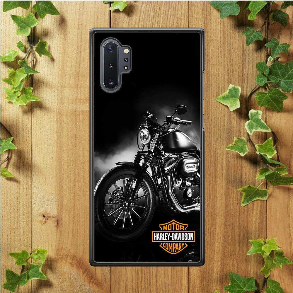 Motor Harley Davidson Samsung Galaxy Note 10 Plus Case-Rubber / White (2D Case)-Xtracase