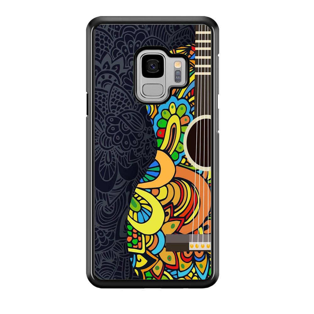 Music Guitar Art 001 Samsung Galaxy S9 Case-Plastic / Full Wrap (3D Case)-Xtracase