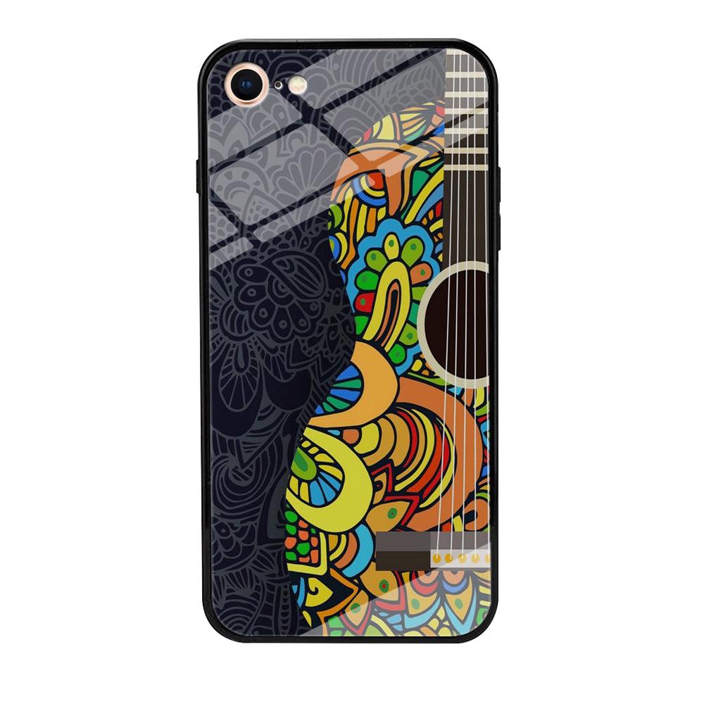 Music Guitar Art 001 iPhone 8 Case-Tempered Glass Case-Xtracase