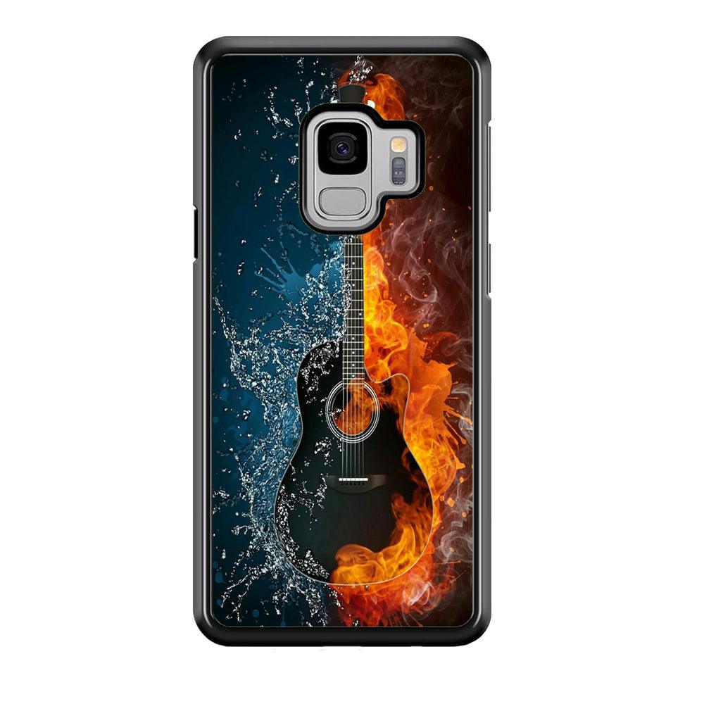 Music Guitar Art 002 Samsung Galaxy S9 Case-Plastic / Full Wrap (3D Case)-Xtracase