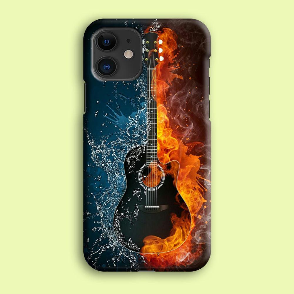 Music Guitar Art 002 iPhone 12 Case-Plastic / Full Wrap (3D Case)-Xtracase